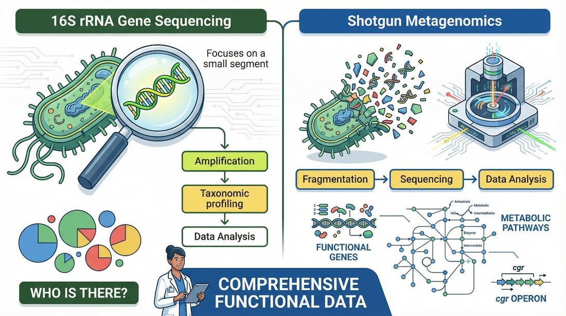 Shotgun Metagenomics vs. 16S rRNA Sequencing